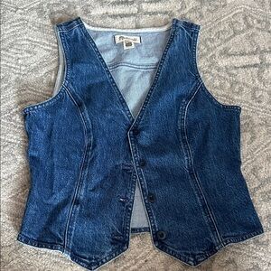 Madewell Blue Denim Vest